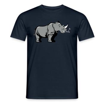 Rhino joint weed - Men's T-Shirt - navy - Front - AI Model Male 178 light (178cm)
