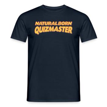Natural born quizmaster 3col - Men's T-Shirt - navy - Front - AI Model Male 178 light (178cm)