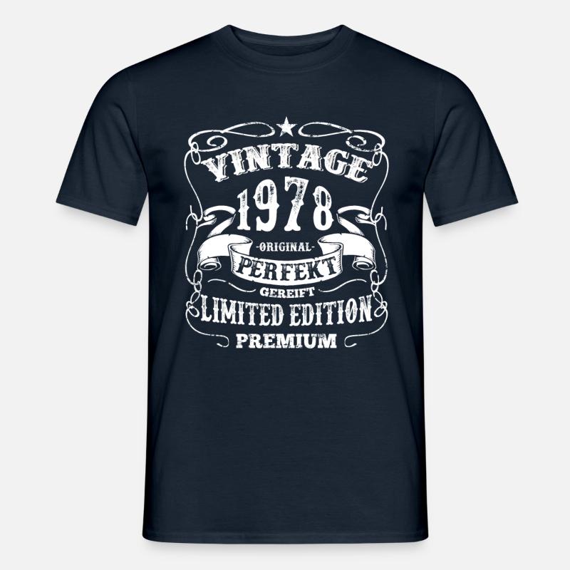 1978 Geburtstags Geschenk - Männer T-Shirt - Navy