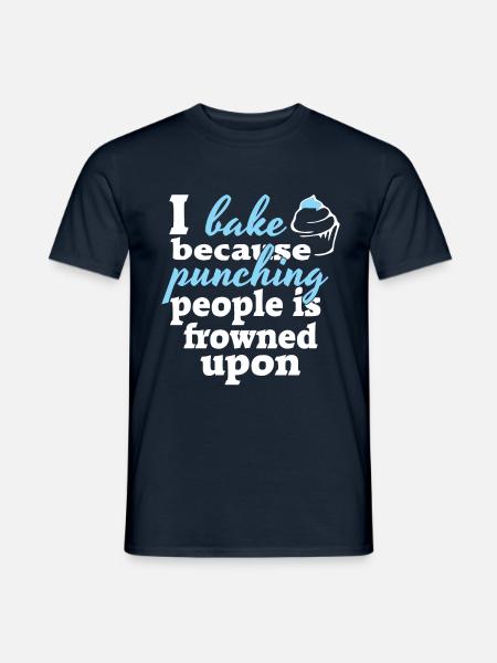 Bäcker backen - Männer T-Shirt - Navy