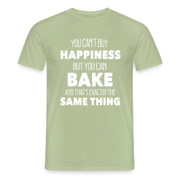 Bäcker backen - Männer T-Shirt - Sage - Vorne - AI Model Male 178 light (178cm)