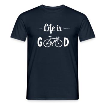 Bike-riding bike - Men's T-Shirt - navy - Front - AI Model Male 178 light (178cm)