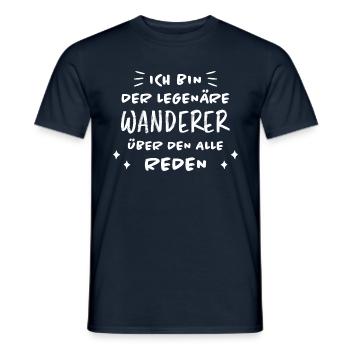 Wanderer Outdoor Lustiger Spruch Wandern Geschenk - Männer T-Shirt - Navy - Vorne - AI Model Male 178 light (178cm)
