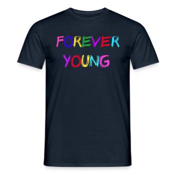 Young - Männer T-Shirt - Navy - Vorne - AI Model Male 178 light (178cm)