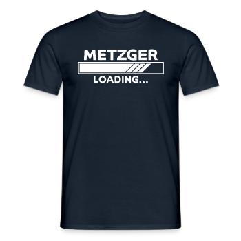 Metzger Spruch Fleischer Lustiges Metzger Geschenk - Männer T-Shirt - Navy - Vorne - AI Model Male 178 light (178cm)