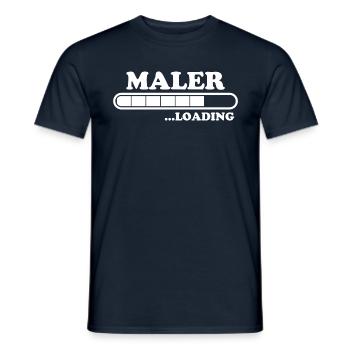 Maler Spruch Lackierer Lustiges Maler Geschenk - Männer T-Shirt - Navy - Vorne - AI Model Male 178 light (178cm)