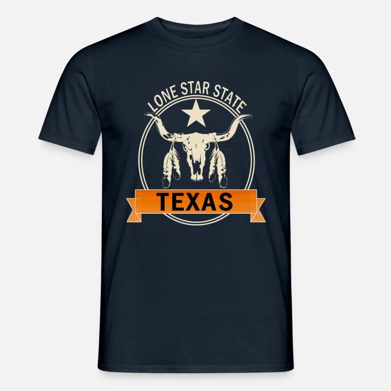 TEXAS - Männer T-Shirt - Navy