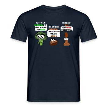Brokkoli Walnuss Pilz - Männer T-Shirt - Navy - Vorne - AI Model Male 178 light (178cm)