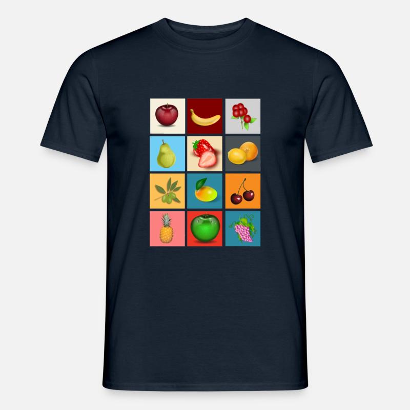 fruits - Männer T-Shirt - Navy