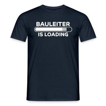 Bauleiter Spruch Baustelle Fun Bauleiter Geschenk - Männer T-Shirt - Navy - Vorne - AI Model Male 178 light (178cm)