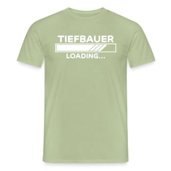 Tiefbauer Spruch Beruf Lustiges Tiefbauer Geschenk - Männer T-Shirt - Sage - Vorne - AI Model Male 178 light (178cm)