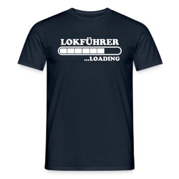 Lokführer Spruch Eisenbahn Witz Lokführer Geschenk - Männer T-Shirt - Navy - Vorne - AI Model Male 178 light (178cm)