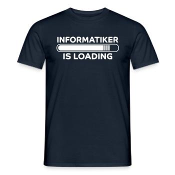 Informatiker Spruch Lustige Programmierer Geschenk - Männer T-Shirt - Navy - Vorne - AI Model Male 178 light (178cm)