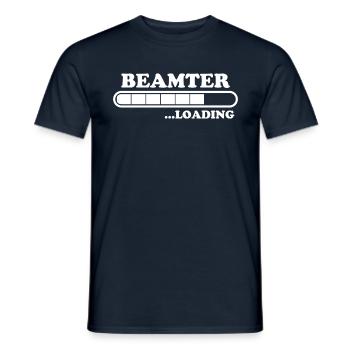 Beamter Spruch Verbeamtung Büro Beamten Geschenk - Männer T-Shirt - Navy - Vorne - AI Model Male 178 light (178cm)