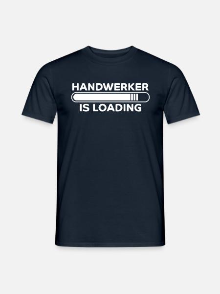 Handwerker Spruch Heimwerker Handwerker Geschenk - Männer T-Shirt - Navy