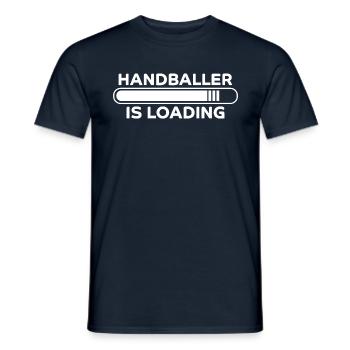 Handball Spruch Sport Lustiges Handballer Geschenk - Männer T-Shirt - Navy - Vorne - AI Model Male 178 light (178cm)