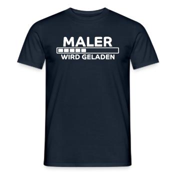 Maler Spruch Lackierer Lustiges Maler Geschenk - Männer T-Shirt - Navy - Vorne - AI Model Male 178 light (178cm)