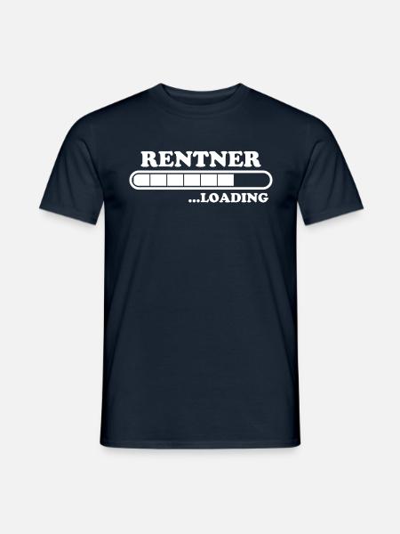 Rentner Spruch Rente Ruhestand Rentner Geschenk - Männer T-Shirt - Navy