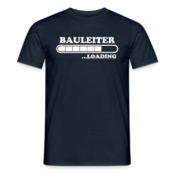 Bauleiter Spruch Baustelle Fun Bauleiter Geschenk - Männer T-Shirt - Navy - Vorne - AI Model Male 178 light (178cm)