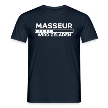 Masseur Spruch Massage Lustiges Masseur Geschenk - Männer T-Shirt - Navy - Vorne - AI Model Male 178 light (178cm)