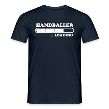 Handball Spruch Sport Lustiges Handballer Geschenk - Männer T-Shirt - Navy - Vorne - AI Model Male 178 light (178cm)