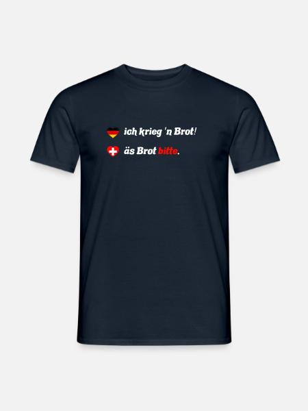 Brot - Schweizerdeutsch ist anders - Männer T-Shirt - Navy