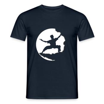 fighter - Men's T-Shirt - navy - Front - AI Model Male 178 light (178cm)