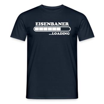 Eisenbahner Spruch Lokführer Eisenbahner Geschenk - Männer T-Shirt - Navy - Vorne - AI Model Male 178 light (178cm)