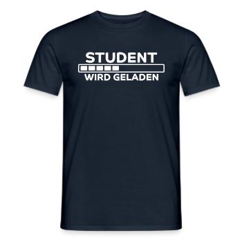 Student Spruch Uni Universität Student Geschenk - Männer T-Shirt - Navy - Vorne - AI Model Male 178 light (178cm)