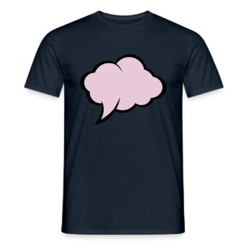Comic speech bubble - Men's T-Shirt - navy - Front - AI Model Male 178 light (178cm)