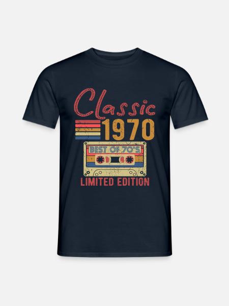 Best of 70's vintage 1970 birthday gift - Men's T-Shirt - navy