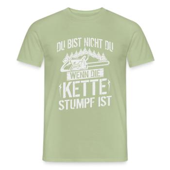 Waldarbeiter Forstwirt Holzfäller Spruch - Männer T-Shirt - Sage - Vorne - AI Model Male 178 light (178cm)