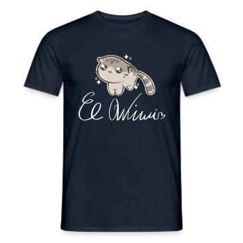 El Wiwi Cat Meme - Men's T-Shirt - navy - Front - AI Model Male 178 light (178cm)