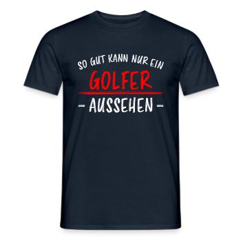Golfer Hobby Golf Lustiger Spruch Spieler Geschenk - Männer T-Shirt - Navy - Vorne - AI Model Male 178 light (178cm)