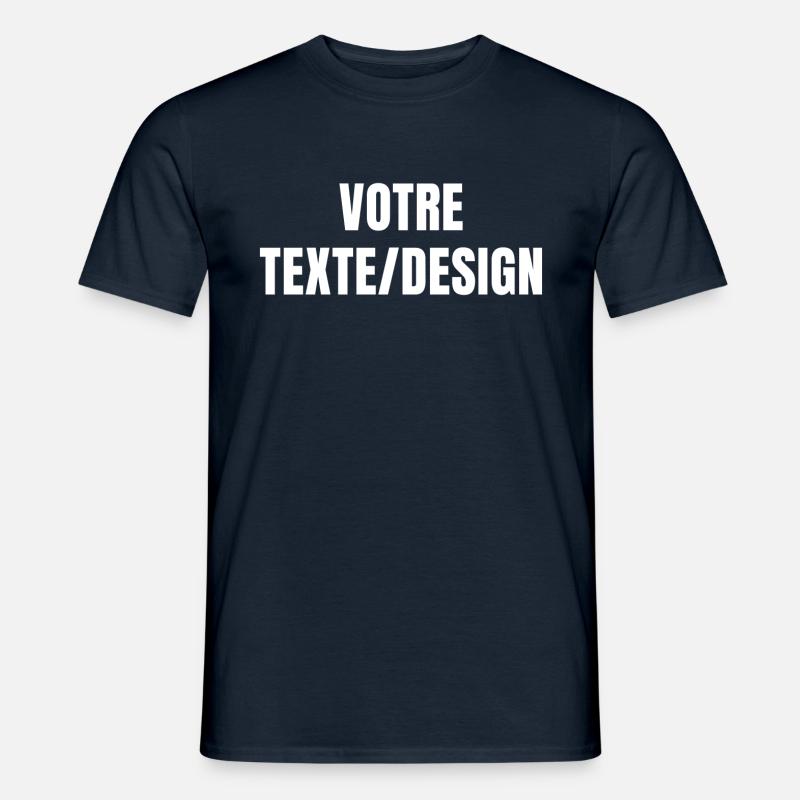 Geschenk-Idee Personalisierte - Männer T-Shirt - Navy