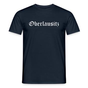 Oberlausitz - Männer T-Shirt - Navy - Vorne - AI Model Male 178 light (178cm)