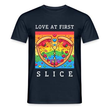 Liebe auf den ersten Schnitt - Männer T-Shirt - Navy - Vorne - AI Model Male 178 light (178cm)