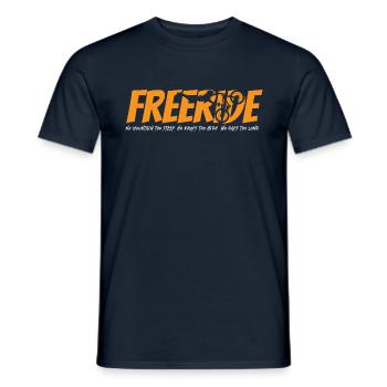 VTT freeride - T-shirt homme - marine - Devant - AI Model Male 178 light (178cm)