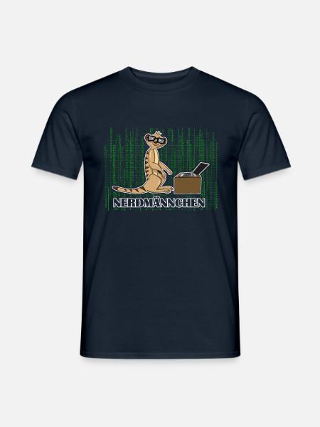 Computer Informatik Nerd Nerdmännchen für - Männer T-Shirt - Navy