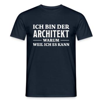 Architekt Spruch Architektur Architekt Geschenk - Männer T-Shirt - Navy - Vorne - AI Model Male 178 light (178cm)