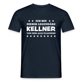 Kellner Lustige Spruch Service Restaurant Geschenk - Männer T-Shirt - Navy - Vorne - AI Model Male 178 light (178cm)