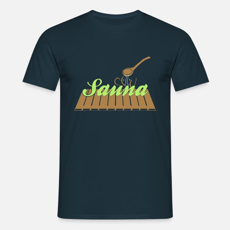 Saunabank - Männer T-Shirt - Navy