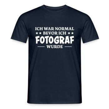 Fotograf Spruch Foto Lustiges Fotograf Geschenk - Männer T-Shirt - Navy - Vorne - AI Model Male 178 light (178cm)