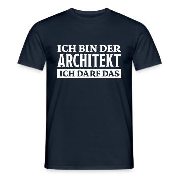 Architekt Spruch Architektur Architekt Geschenk - Männer T-Shirt - Navy - Vorne - AI Model Male 178 light (178cm)