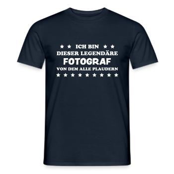 Fotograf Lustiger Spruch Beruf Fotografen Geschenk - Männer T-Shirt - Navy - Vorne - AI Model Male 178 light (178cm)