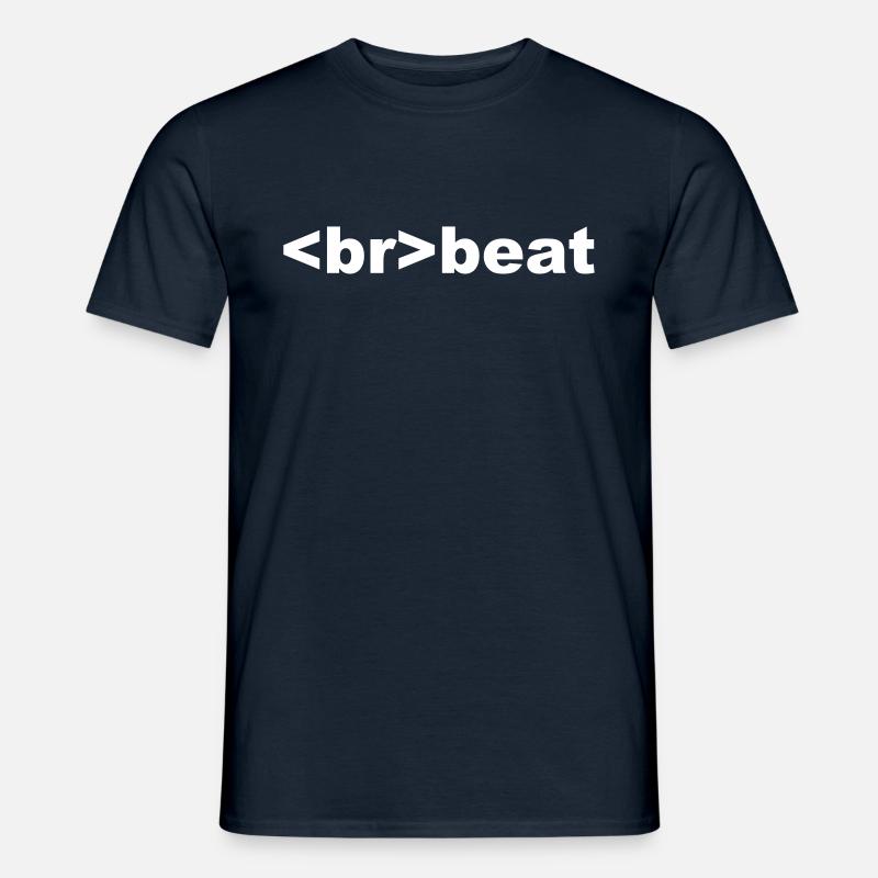 brbeat - Männer T-Shirt - Navy