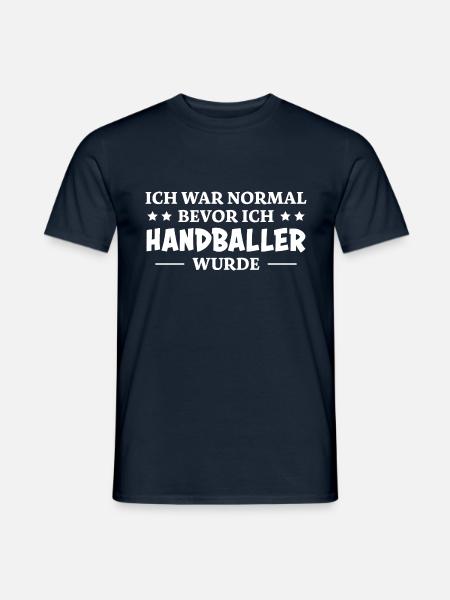 Handball Spruch Sport Lustiges Handballer Geschenk - Männer T-Shirt - Navy