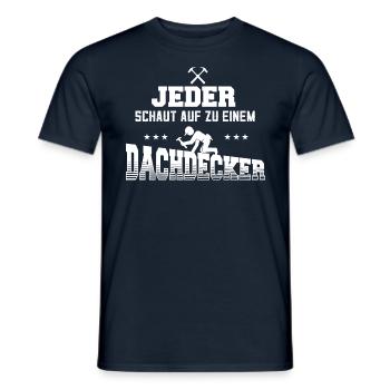 Dachdecker Zimmermann - Männer T-Shirt - Navy - Vorne - AI Model Male 178 light (178cm)