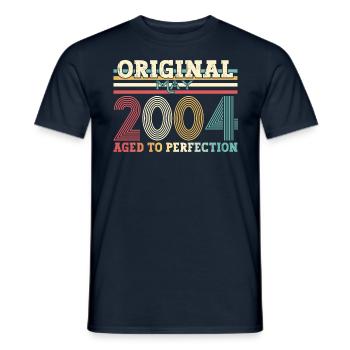 Original May 2004 Vintage 2004 Birthday 2004 - Men's T-Shirt - navy - Front - AI Model Male 178 light (178cm)