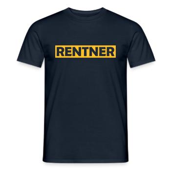 rentner - Männer T-Shirt - Navy - Vorne - AI Model Male 178 light (178cm)
